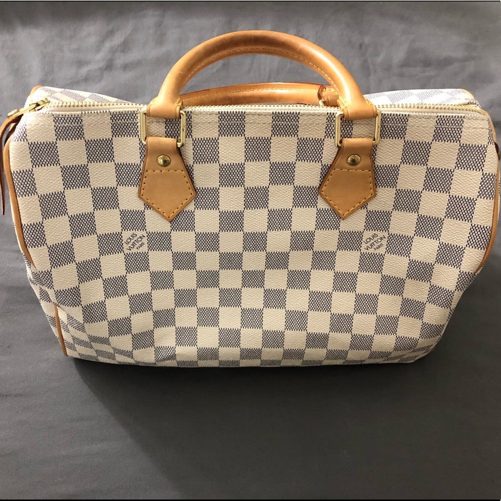 Authentic Louis Vuitton Damier Azur Speedy 30